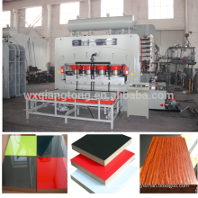 1830 * 3660mm melamin hot press / mdf kaschiermaschine / blockboard lamination hot press